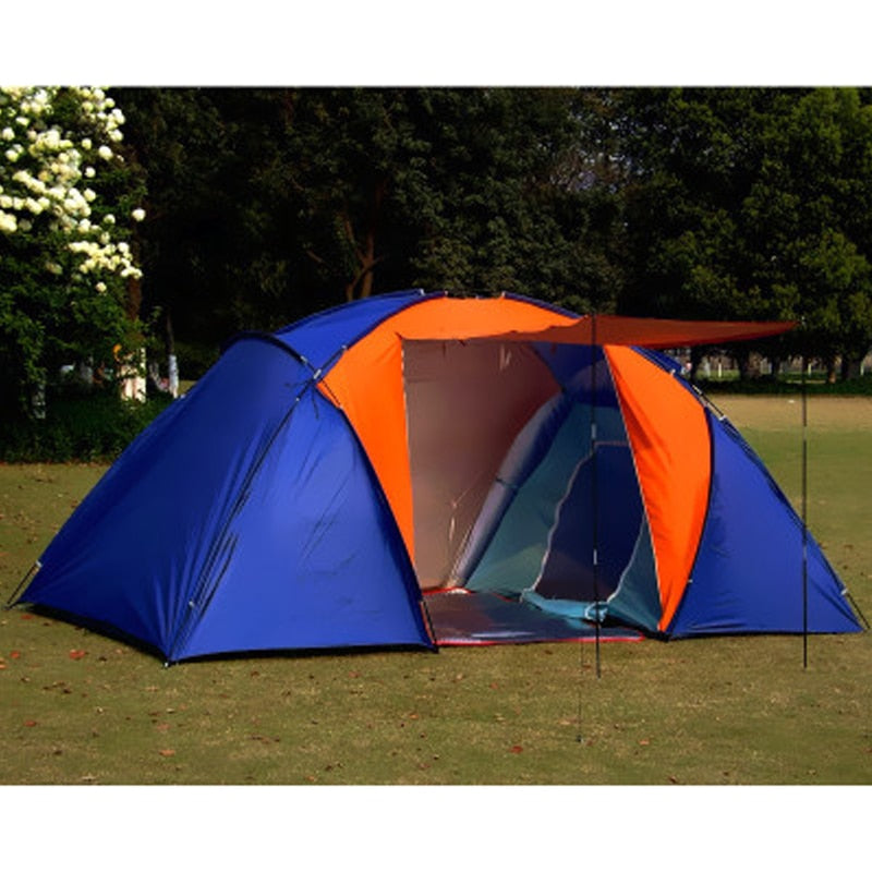 Double Layer Waterproof Two Bedrooms Travel Tent