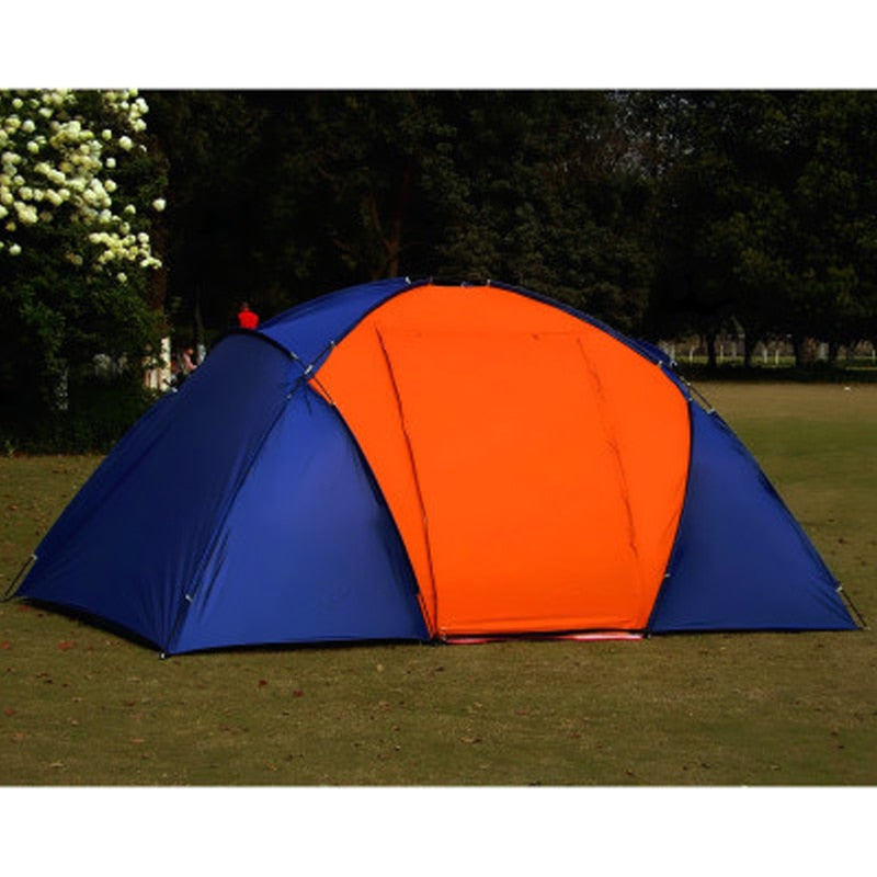 Double Layer Waterproof Two Bedrooms Travel Tent