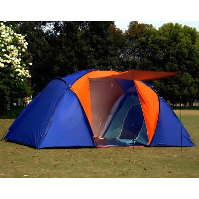 Double Layer Waterproof Two Bedrooms Travel Tent